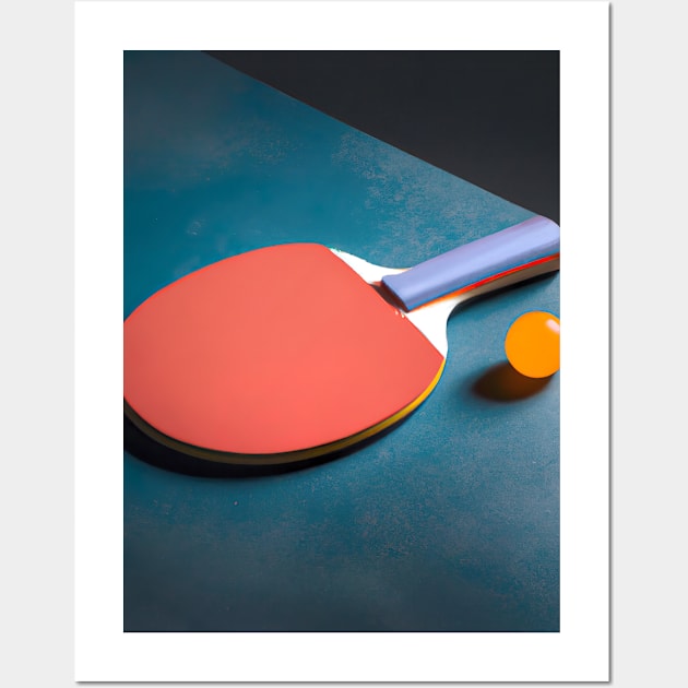 Table Tennis Racket Wall Art by maxcode